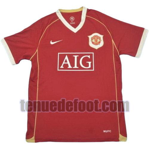 maillot manchester united 2005-2006 domicile manche courte rouge