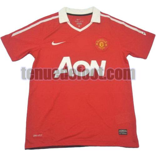 maillot manchester united 2010-2011 domicile manche courte rouge