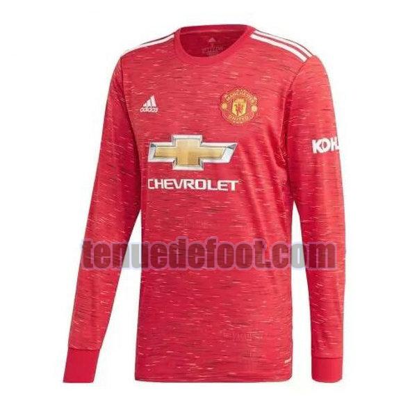 maillot manchester united 2020-2021 domicile manches longues rouge