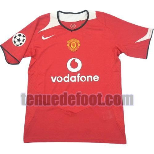maillot manchester united lega 2006-2007 domicile manche courte rouge