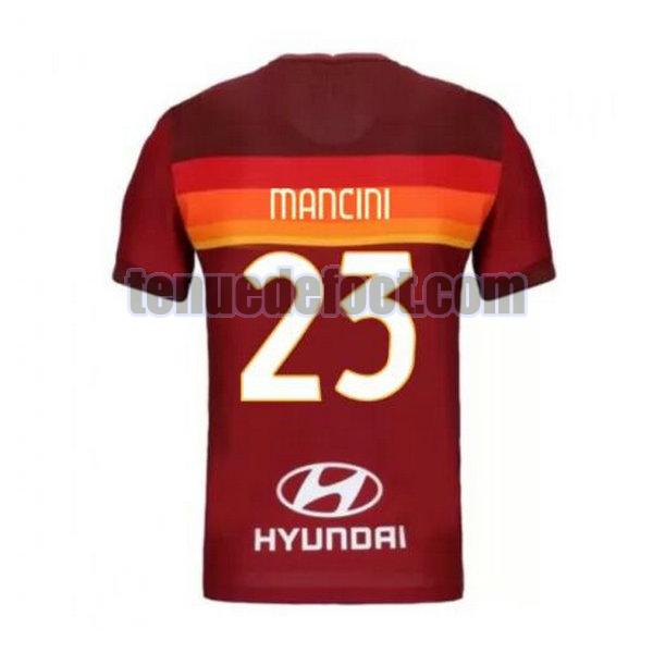 maillot mancini 23 as rome 2020-2021 priemra rouge