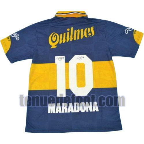 maillot maradona 10 boca juniors 1995 domicile bleu