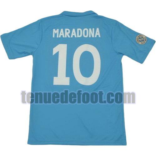 maillot maradona 10 naples 1987-1988 domicile bleu
