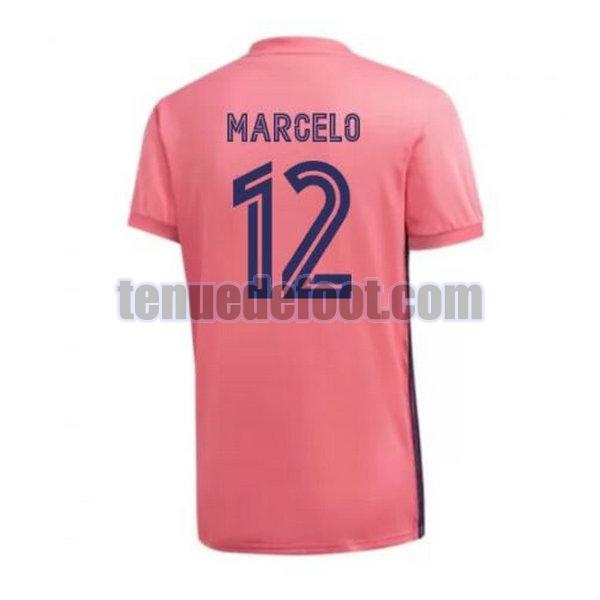 maillot marcelo 12 real madrid 2020-2021 exterieur rose