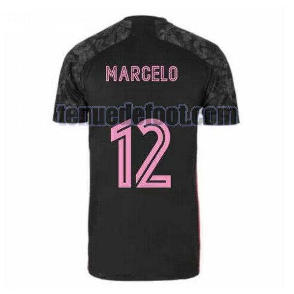 maillot marcelo 12 real madrid 2020-2021 troisième noir noir