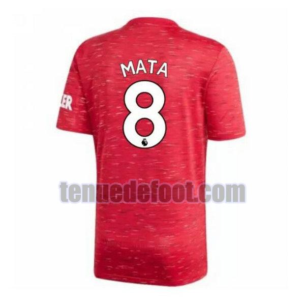 maillot mata 8 manchester united 2020-2021 domicile rouge