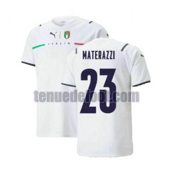 maillot materazzi 23 italie 2021 2022 exterieur blanc blanc