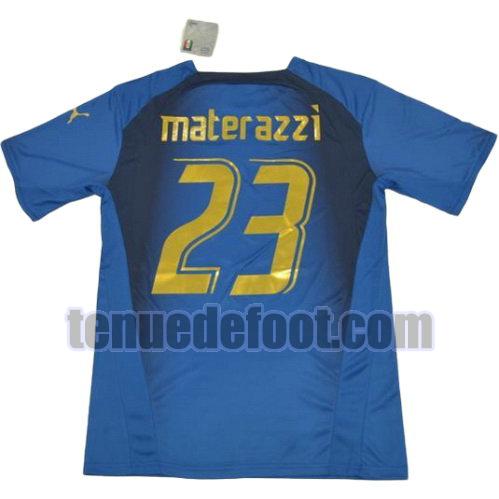 maillot materazzi 23 italie coupe du monde 2006 domicile bleu