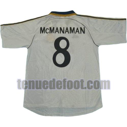 maillot mc manaman 8 real madrid 1999-2000 domicile blanc