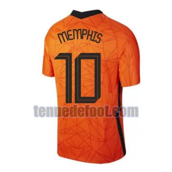 maillot memphis 10 hollande 2020 domicile orange