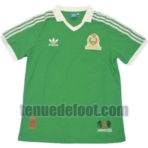 maillot mexique coupe du monde 1986 domicile manche courte vert