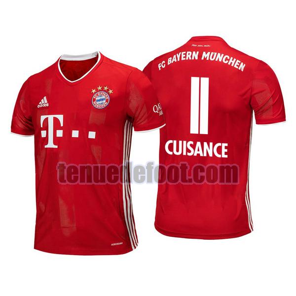 maillot mickael cuisance 11 bayern munich 2020-2021 domicile rouge