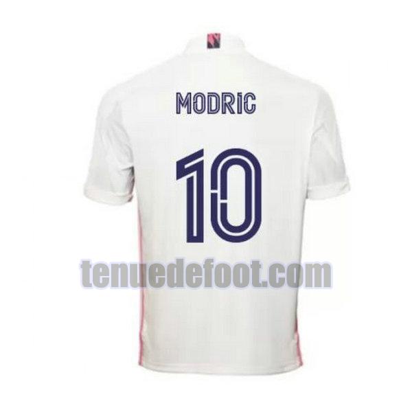 maillot modric 10 real madrid 2020-2021 domicile blanc