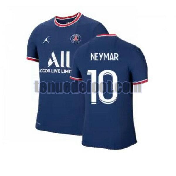 maillot neymar 10 paris saint germain 2021 2022 domicile bleu bleu