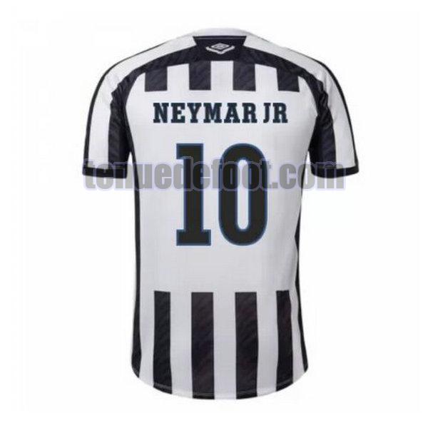 maillot neymar jr 10 santos fc 2020-2021 exterieur noir blanc noir blanc