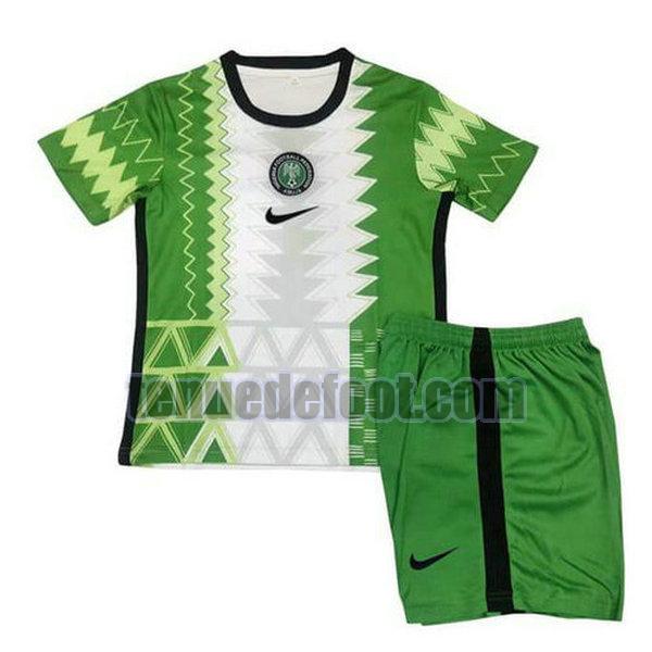 maillot nigeria 2020 domicile enfants vert-blanc
