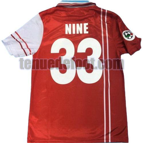 maillot nine 33 pérouse 1998-1999 domicile rouge