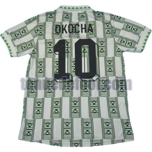 maillot okocha 10 nigeria 1994-1995 domicile vert
