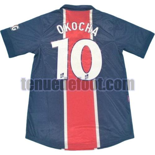 maillot okocha 10 psg 1998-1999 domicile bleu