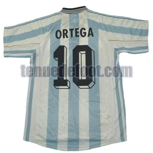 maillot ortega 10 argentine coupe du monde 1998 domicile bleu blanc