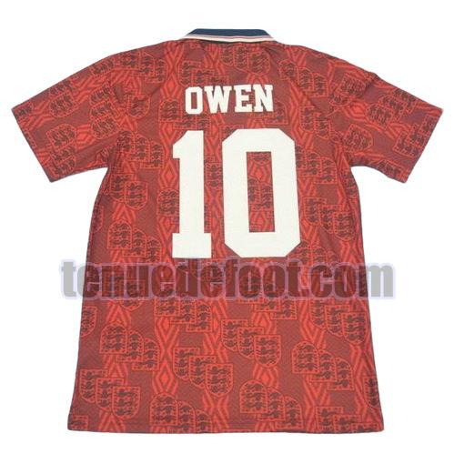 maillot owen 10 angleterre 1994 exterieur rouge