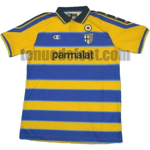 maillot parma 1999-2000 domicile manche courte jaune bleu