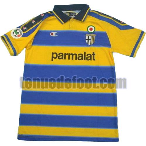maillot parma lega 1999-2000 domicile manche courte jaune bleu