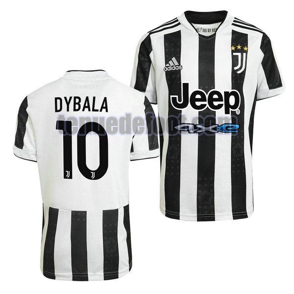 maillot paulo dybala 10 juventus 2021 2022 domicile noir blanc noir blanc