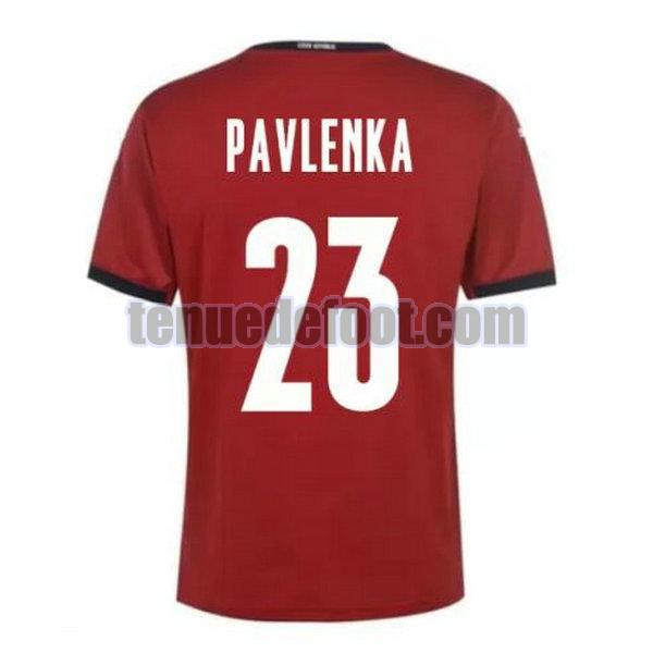 maillot pavlenka 23 tchèque 2020 domicile rouge