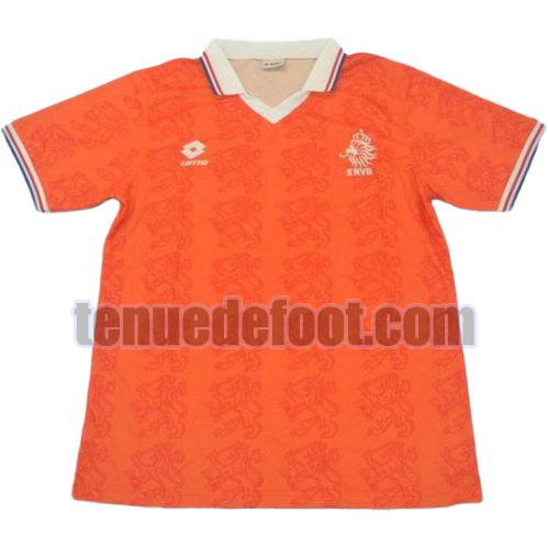 maillot pays-bas 1995 domicile manche courte orange