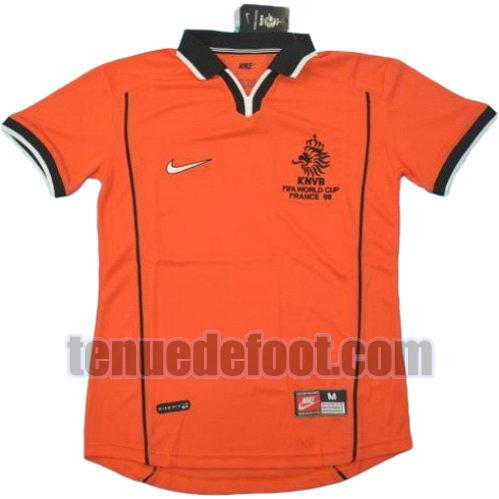 maillot pays-bas 1998 domicile manche courte orange