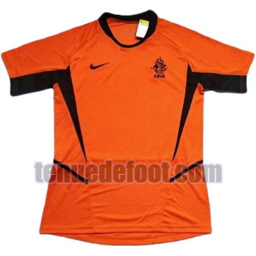 maillot pays-bas 2002 domicile manche courte orange