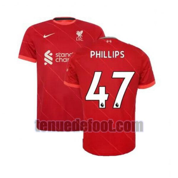 maillot phillips 47 liverpool 2021 2022 domicile rouge rouge