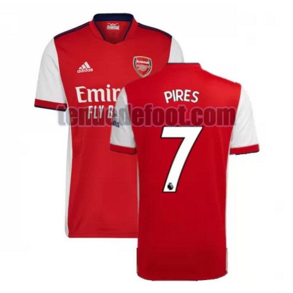 maillot pires 7 arsenal 2021 2022 domicile rouge rouge