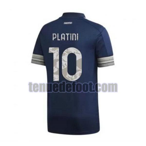 maillot platini 10 juventus 2020-2021 exterieur bleu