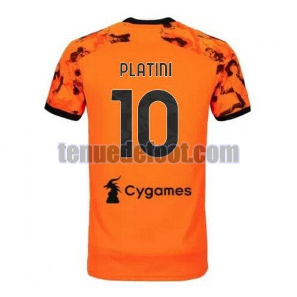 maillot platini 10 juventus 2020-2021 troisième orange