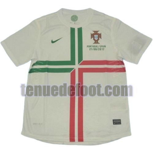 maillot portugal 2012 exterieur manche courte blanc