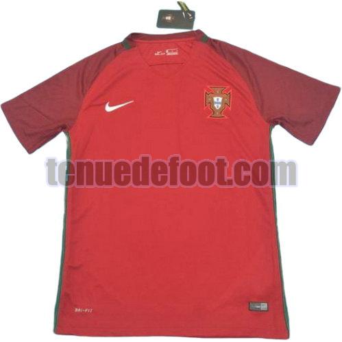 maillot portugal 2016 domicile manche courte rouge