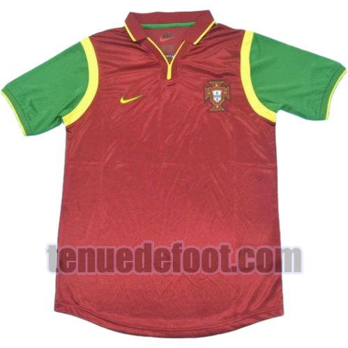 maillot portugal coupe du monde 1998 domicile manche courte rouge