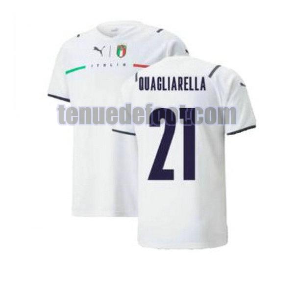 maillot quagliarella 21 italie 2021 2022 exterieur blanc blanc