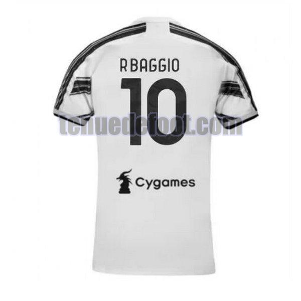 maillot r.baggio 10 juventus 2020-2021 domicile blanc