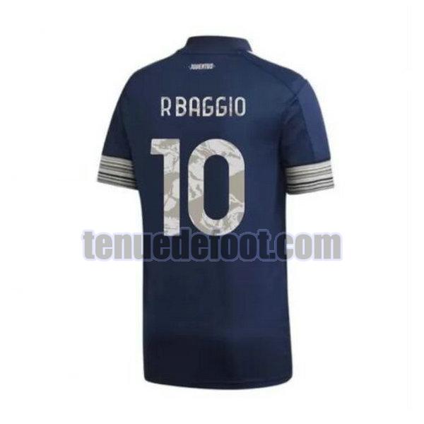 maillot r.baggio 10 juventus 2020-2021 exterieur bleu