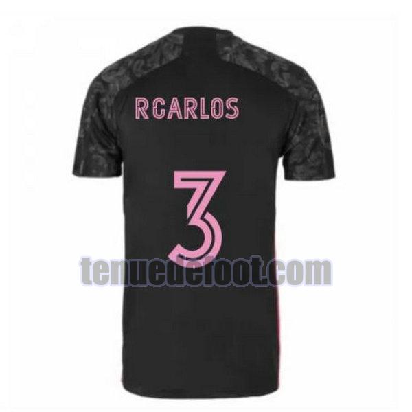 maillot r.carlos 3 real madrid 2020-2021 troisième noir noir
