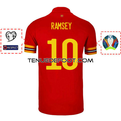 maillot ramsey 10 galles mondial 2019-2020 domicile