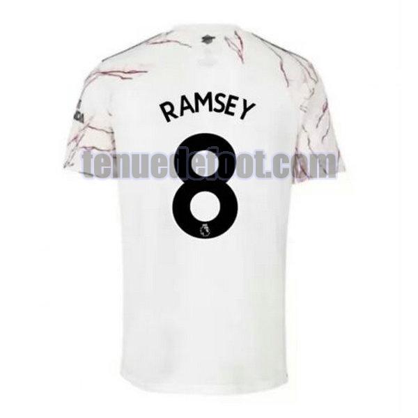 maillot ramsey 8 arsenal 2020-2021 exterieur blanc