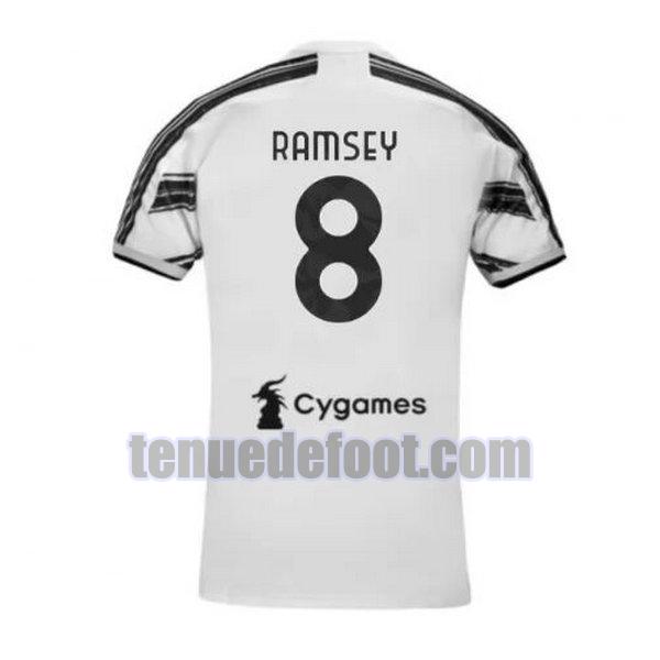 maillot ramsey 8 juventus 2020-2021 domicile blanc