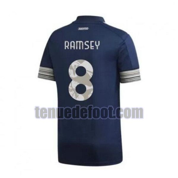 maillot ramsey 8 juventus 2020-2021 exterieur bleu