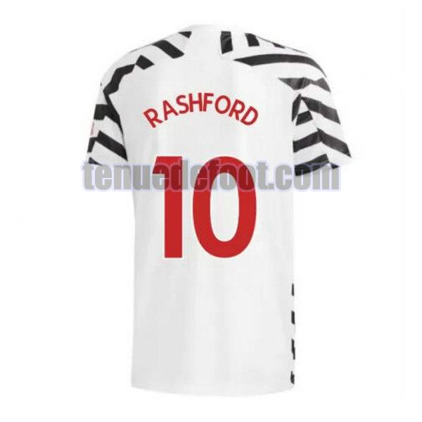 maillot rashford 10 manchester united 2020-2021 troisième noir
