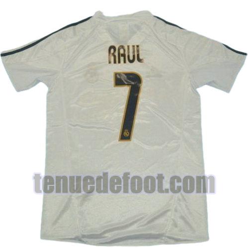 maillot raul 7 real madrid 2003-2004 domicile blanc