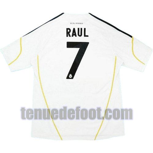 maillot raul 7 real madrid 2009-2010 domicile blanc